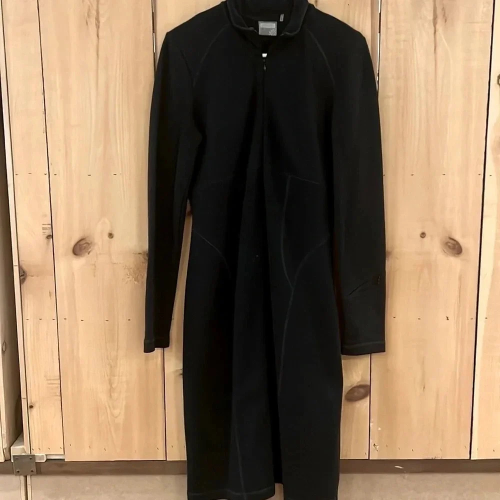 Athleta Cassidy Ponte Dress Size Small Tall Stretch Contrast Stitch Half Zip. - Picture 2 of 7